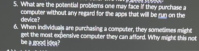  5. What are the potential problems one may face if they