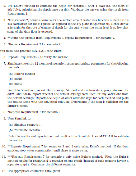 question but has 12 requirements which needs to be solved sequentially. The