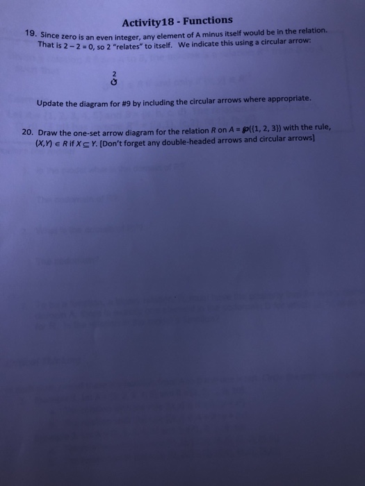 a "one-set" diagram is on a single set, ie A. Redraw the