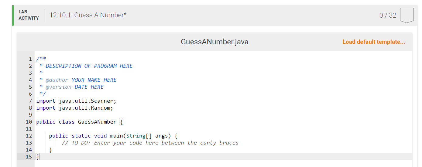 The program will randomly generate an integer between 1 and 200 (including