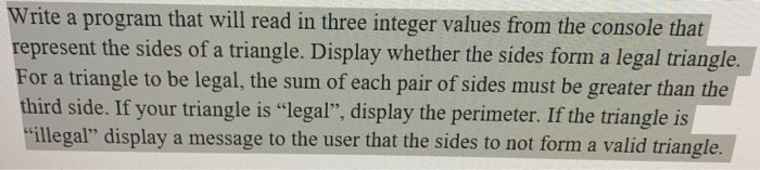  Coding is in java Write a program that will read in
