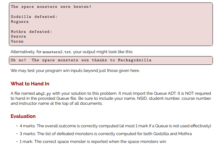 Description In this problem, monsters are arriving to a battlefield one-at-a-time. The