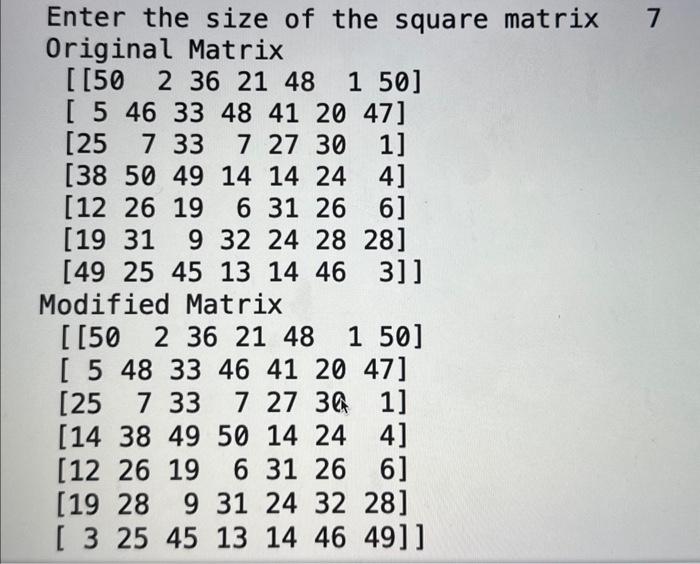 I just want my output show 7 lines . Can you please