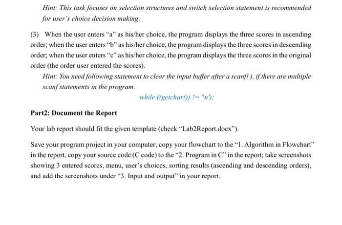 At the end of this semester, you will submit a lab report