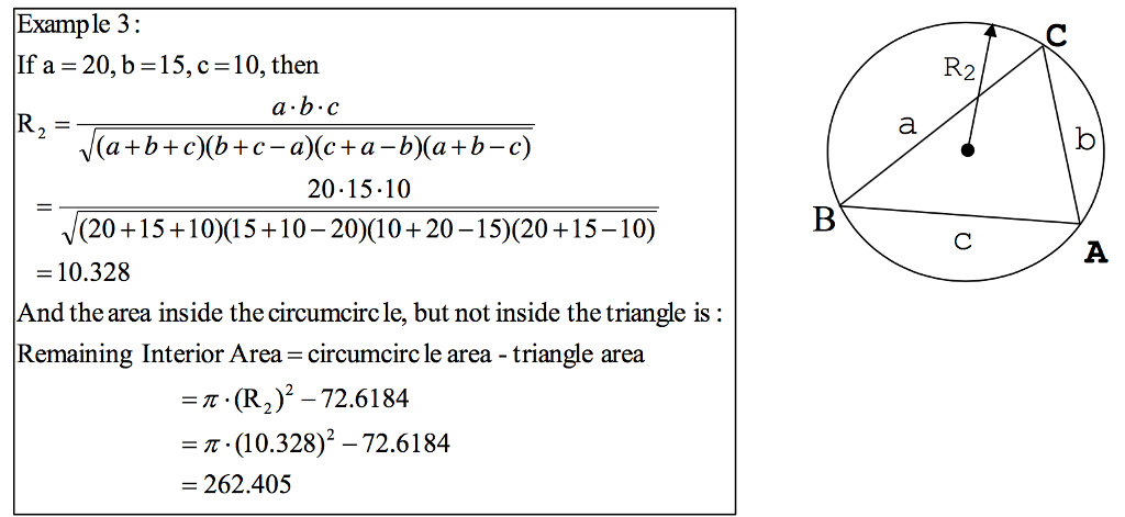 be sure that the three sides entered form a valid triangle. For