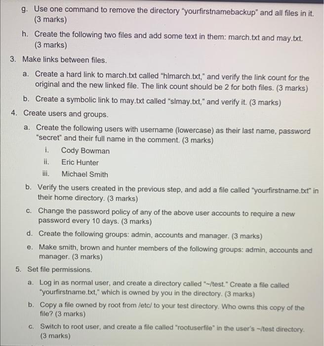 virtual machine, and complete the following tasks through the Bash shell. Note: