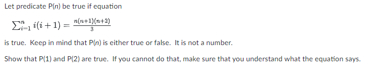 Please help me solve these base cases. Let predicate P(n) be true