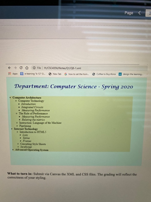 like second picture. Page web Programming - TeSIT (Monday, February 17) 1.