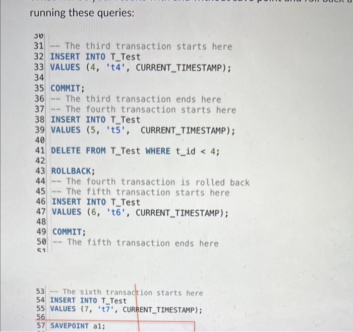  pls fast database management g running these queries: -- The third