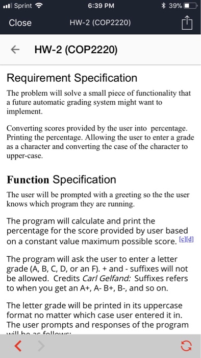  Must compile in Microsoft Visual Studio 2015 Language is C Sprint