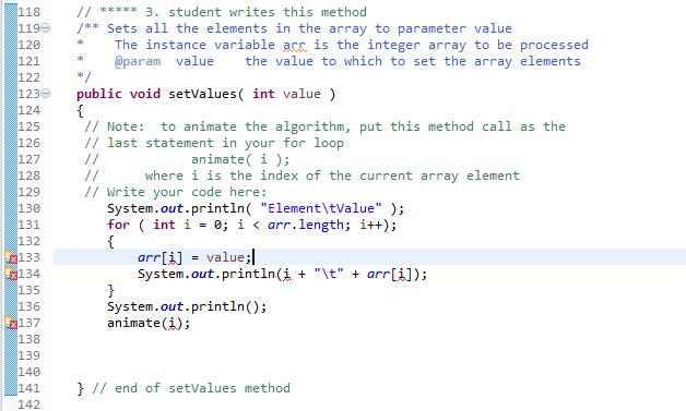 and there are 2 methods I made. The first one is called