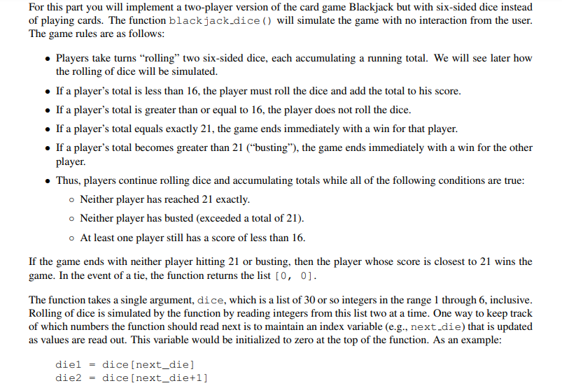python language. while-loops, for-loops and boolean expressions For this part you will
