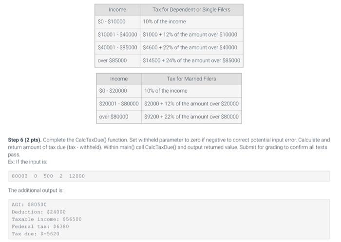 unemployment,status, withheld; int tax, agi, due, deduction, taxable; // Step #1: Input
