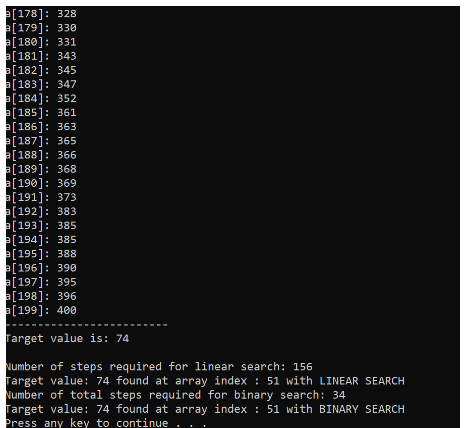  Create the arrays and assign randomized values for each element in
