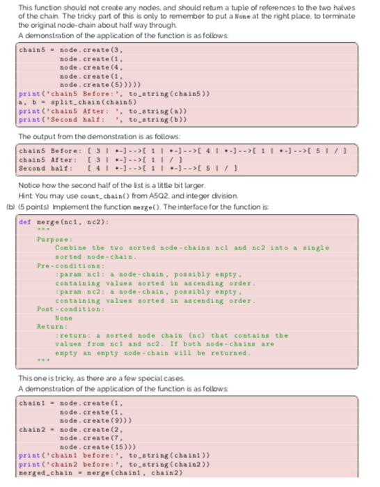 created using the Node ADT to implement slightly harder Degree of Difficulty: