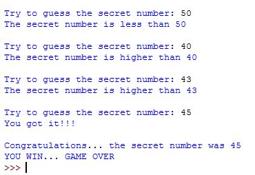 the student will write a Python script that deploys a number guessing