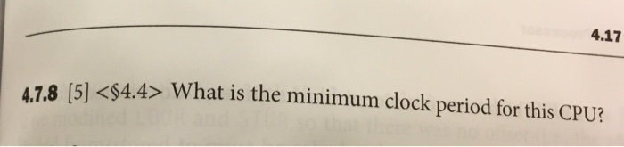 to implement a processor's datapath have the following latencies: -Mem/Register Single Register