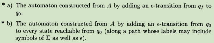 Exercise 3.2.6: Let A = (Q, , , go, {97} ) be