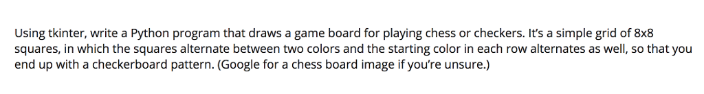 Python program using Tkinter Using tkinter, write a Python program that draws