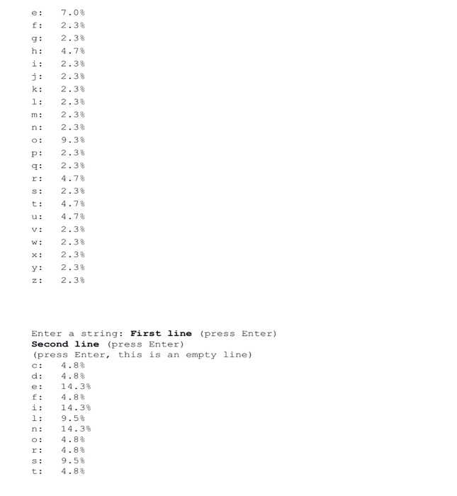 string analysis tasks (particularly in genomics and cryptography) involve counting character occurrences.