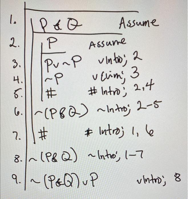 Symbolic Logic Problem Copy the proof down as it's written (or print