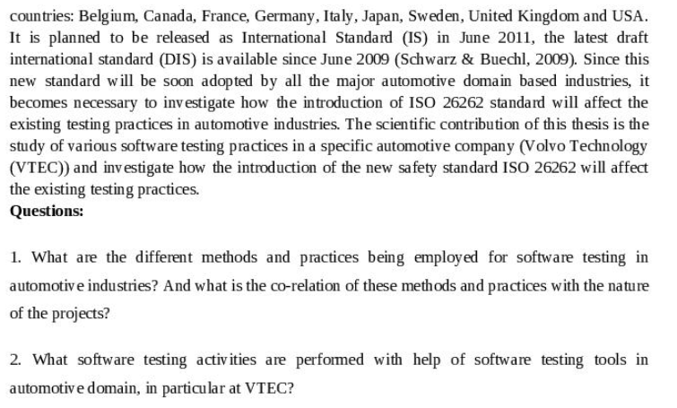 software unit, several integrated software units or an entire package are examined