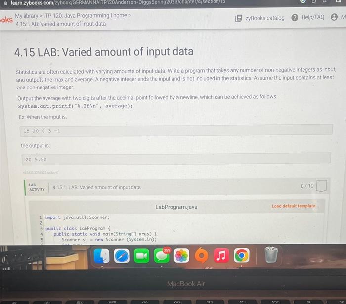 Java// I have written the program but something is wrong due to