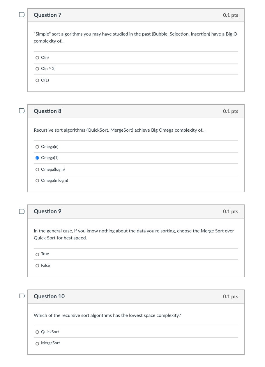 all its dependents being notified. O True O False Question 2 0.1