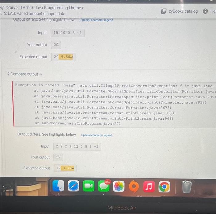 with varying amounts of input data. Write a program that takes any
