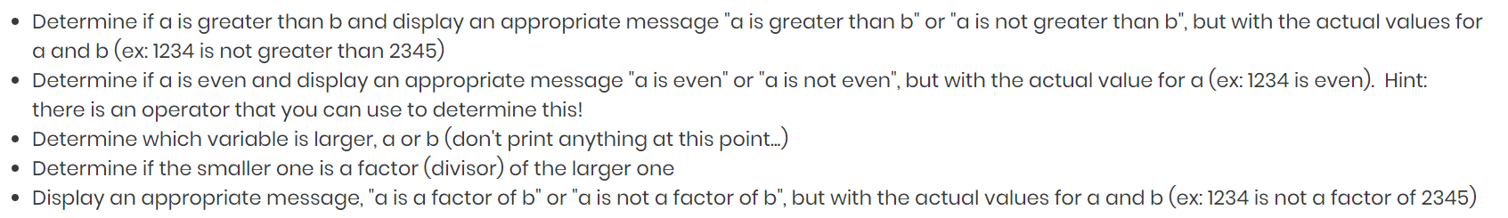 Python: From user input of two large integers a and b :