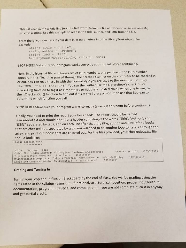 your boss just bought a bunch of new books for the library!