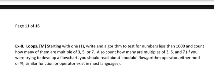  Make a flowchart using flowgorithm Page 11 of 16 Ex-8. Loops.