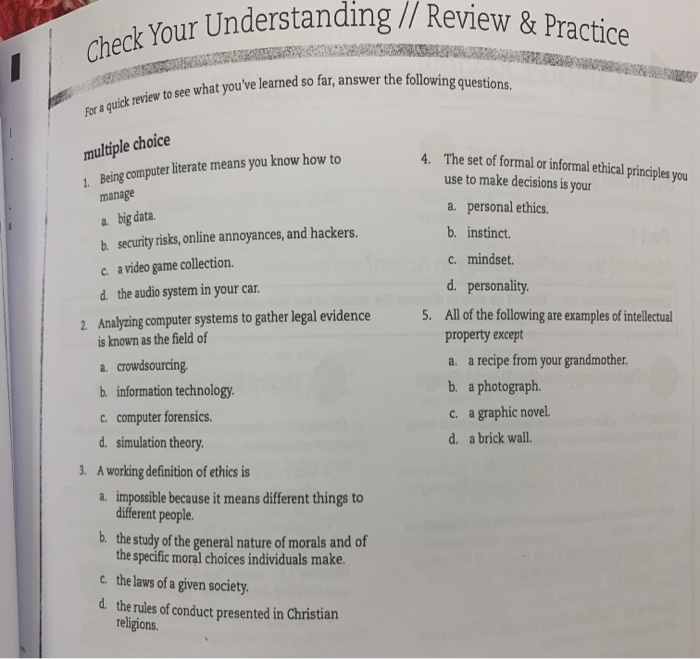  orstanding // Review & Practice Check Your Understanding // Review what