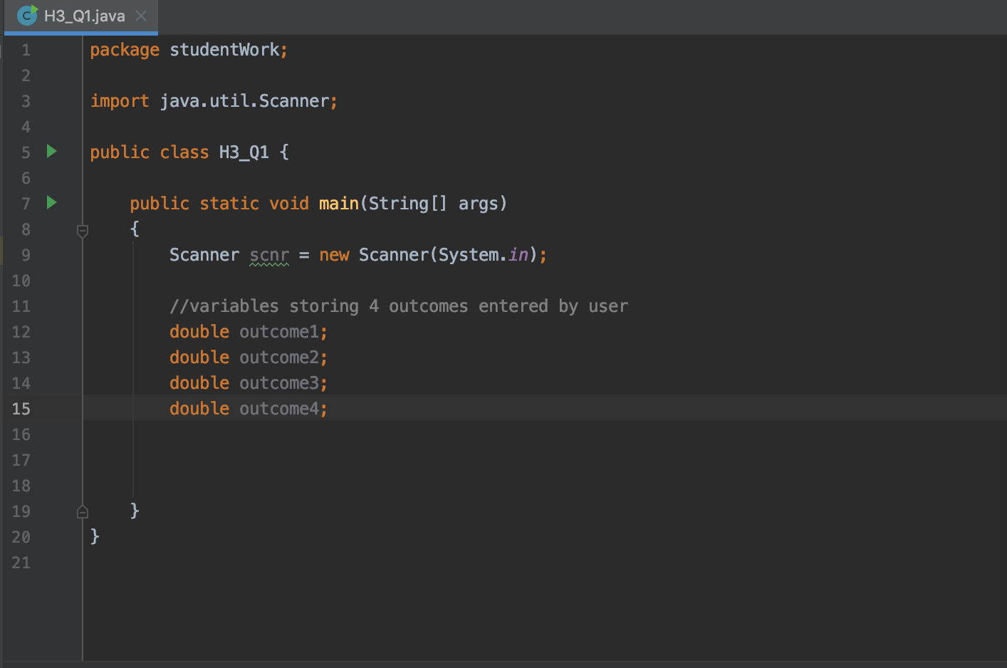 programming in Java! what should I write next??? You have been asked