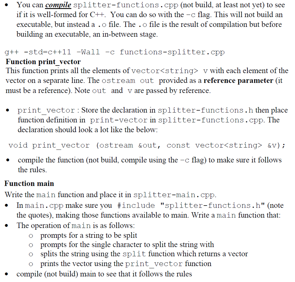 Make a new a new directory called splitter. We want to add