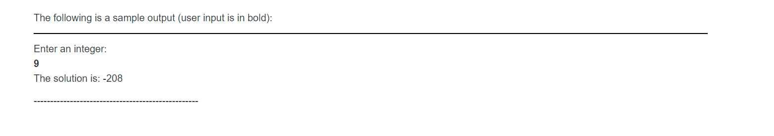 "The solution is: " next_line: .asciiz " " .text ############################################# # Procedure