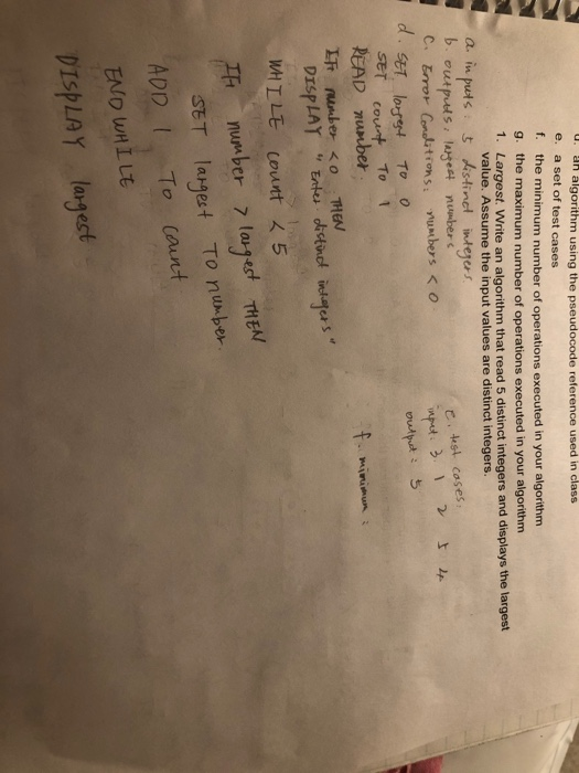 Can someone help me to check whether I write correct pseudocode for