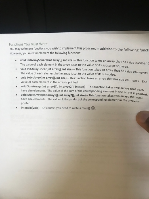 not clear enough) Spring 2019 Passing arrays to functions Symbolic constants Expand