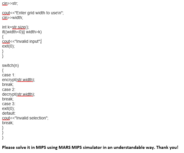 k = 0; for (i = 0;; I++) /ot taking any condition