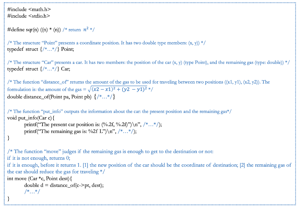 Thank you. Task: please complete the program in the next page. One