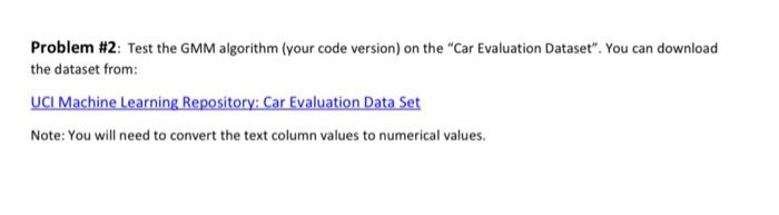 Using Python Programming Language. Do the complete Code please. Problem \#2: Test