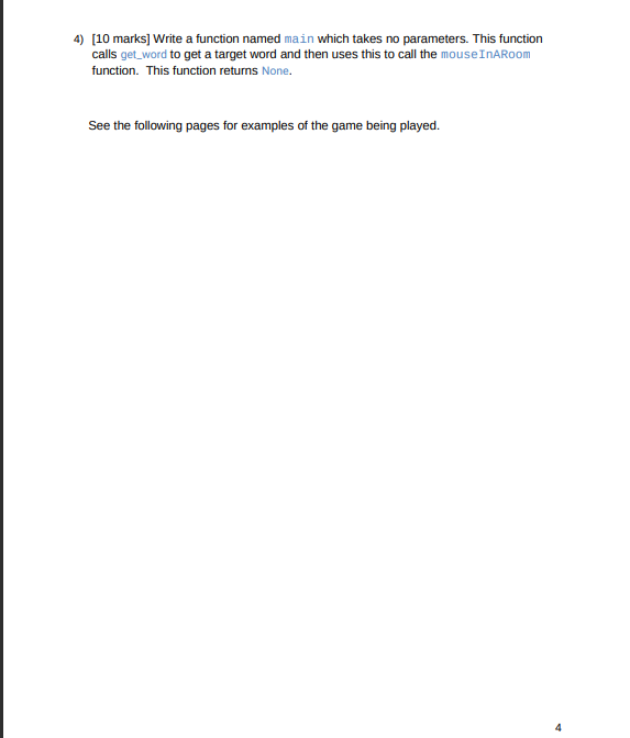 list). The function asks the user to enter a single letter and