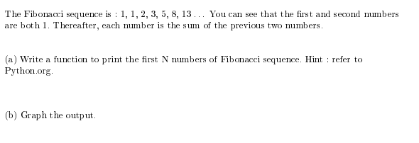 Using python matplot The Fibonacci sequence is : 1, 1, 2, 3,