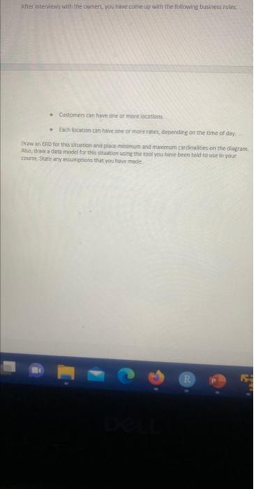 assignment Please Draw ERDs and EERD, using a proper diagram tool (e.g.