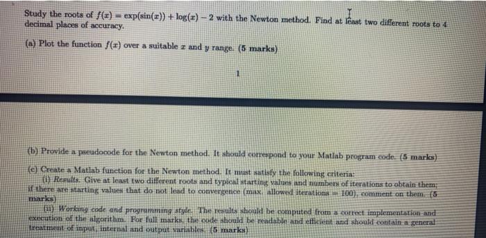  another matlab question. root- finding. did not get much information just