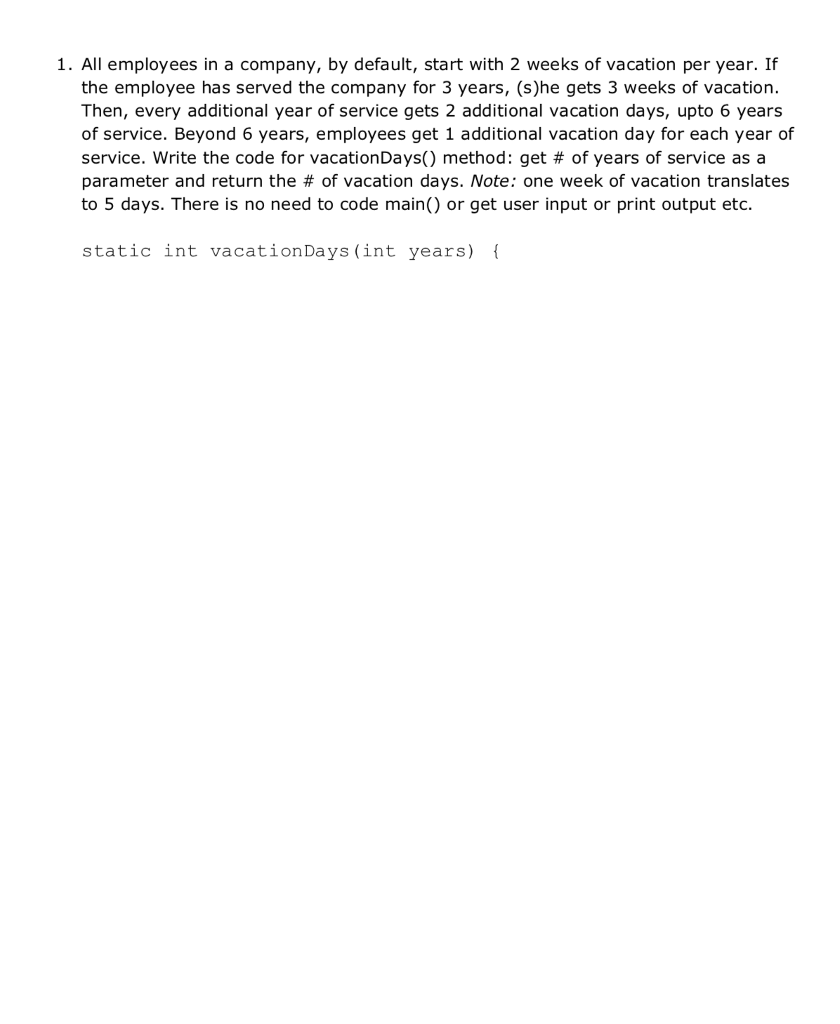 CODE MUST BE IN JAVA 1. All employees in a company, by