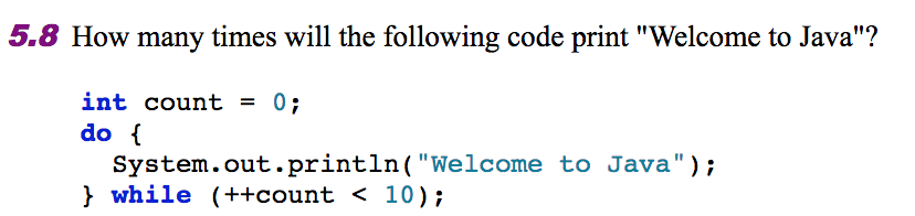Why do these two codes have different outputs? 5.8 How many times