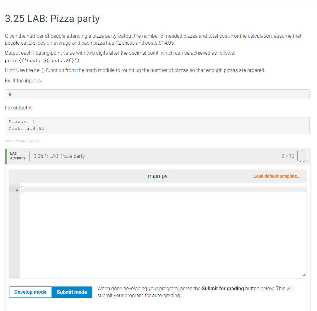 I need help with the following practice lab. The language is Python.