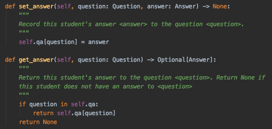 the course students: a list of students enrolled in the course ===
