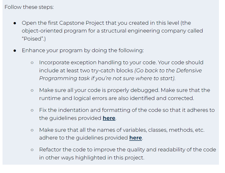 will meet part of the client's specifications. You don't have to meet